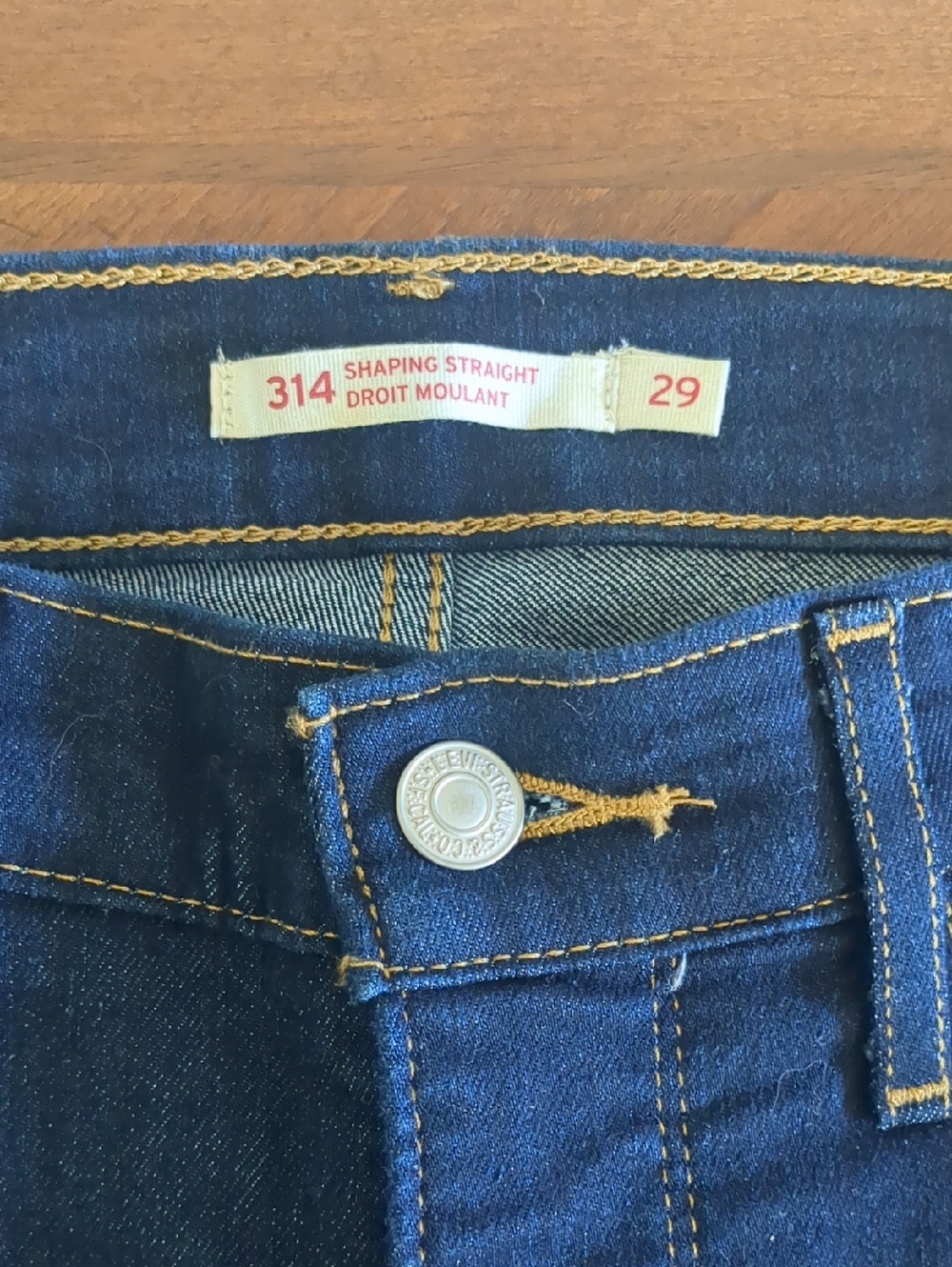 Levi's 314 Shaping Straight Women’s Jeans - Dark Indigo - 29 X 32